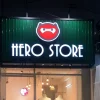 Bảng hiệu quảng cáo cửa hàng hero store
