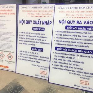Biển bảng nội quy công ty - Ảnh 5