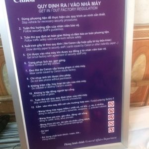 Biển bảng nội quy công ty - Ảnh 16