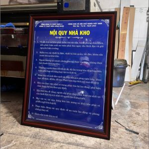 Biển bảng nội quy công ty - Ảnh 6