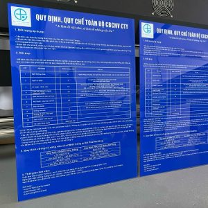 Biển bảng nội quy công ty - Ảnh 7