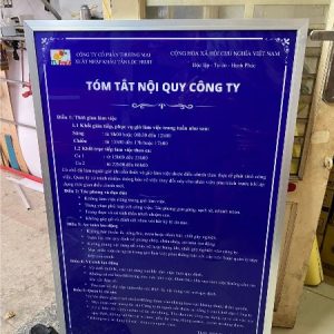 Biển bảng nội quy công ty - Ảnh 8