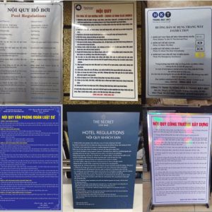 Biển bảng nội quy công ty - Ảnh 11