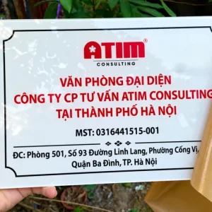 Biển bảng văn phòng đại diện - Ảnh 12