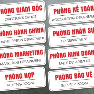 Biển phòng ban, bảng tên phòng công ty - Ảnh 26