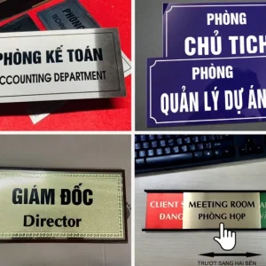 Biển phòng ban, bảng tên phòng công ty - Ảnh 8