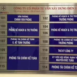 Biển phòng ban, bảng tên phòng công ty - Ảnh 13