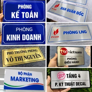 Biển phòng ban, bảng tên phòng công ty - Ảnh 14