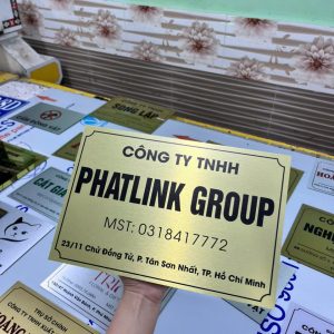Bảng tên công ty alu - Ảnh 5