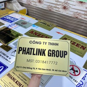 Bảng tên công ty alu - Ảnh 3