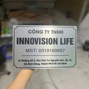 Alternative view of Bảng tên công ty alu