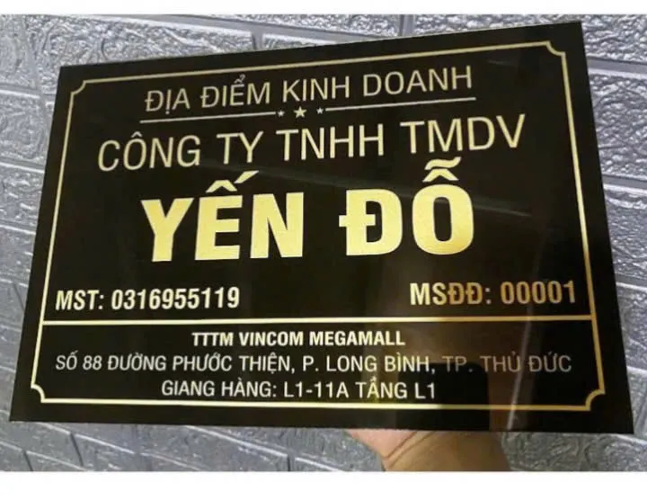 Bảng địa điểm kinh doanh in có liền - Ảnh 5