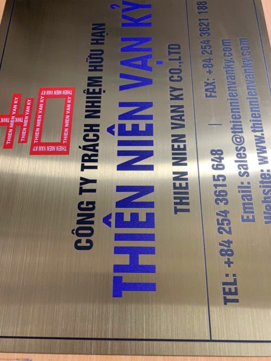 Bảng tên công ty inox - Ảnh 11