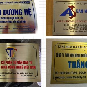 Bảng tên công ty inox - Ảnh 10