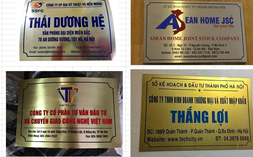 Bảng tên công ty inox - Ảnh 10