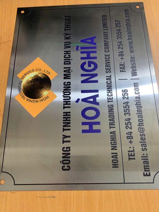 Bảng tên công ty inox - Ảnh 9