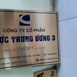 Bảng tên công ty inox - Ảnh 7