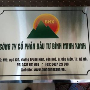 Bảng tên công ty inox - Ảnh 6
