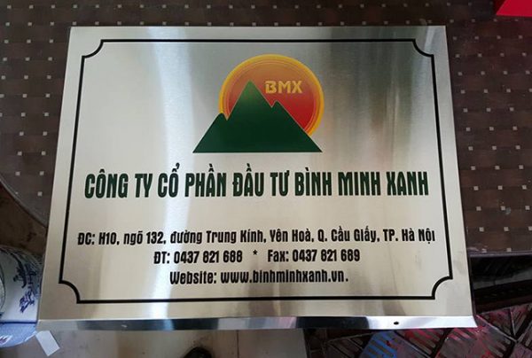 Bảng tên công ty inox - Ảnh 6