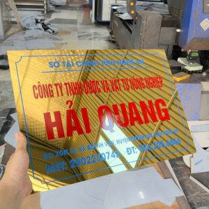 Biển công ty inox 20x30cm - Ảnh 9