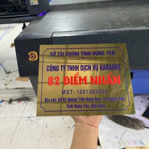 Biển công ty inox 20x30cm - Ảnh 7