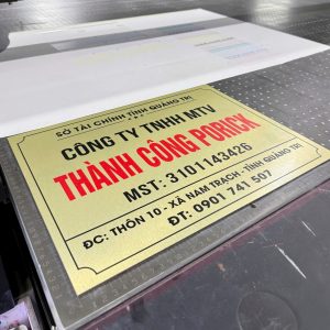 Biển công ty inox 20x30cm - Ảnh 20