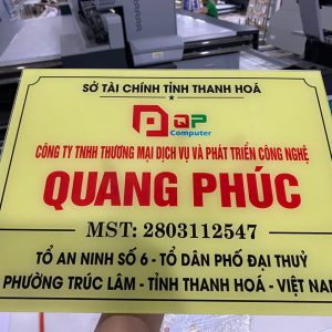 Biển công ty inox 20x30cm - Ảnh 18