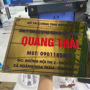 Biển công ty inox 20x30cm - Ảnh 15