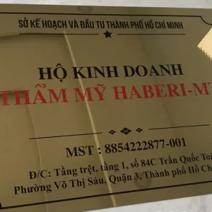 Biển hộ kinh doanh mica và alu 20x30cm - Ảnh 4