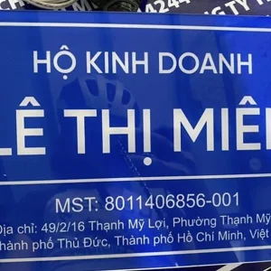 Biển hộ kinh doanh mica và alu 20x30cm - Ảnh 3