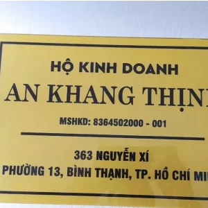 Alternative view of Biển hộ kinh doanh mica và alu 20x30cm